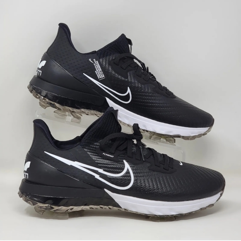 Nike Air Zoom Infinity Tour Flyknit Golf Shoes Men's Sz 8.5 Black CT0540-077